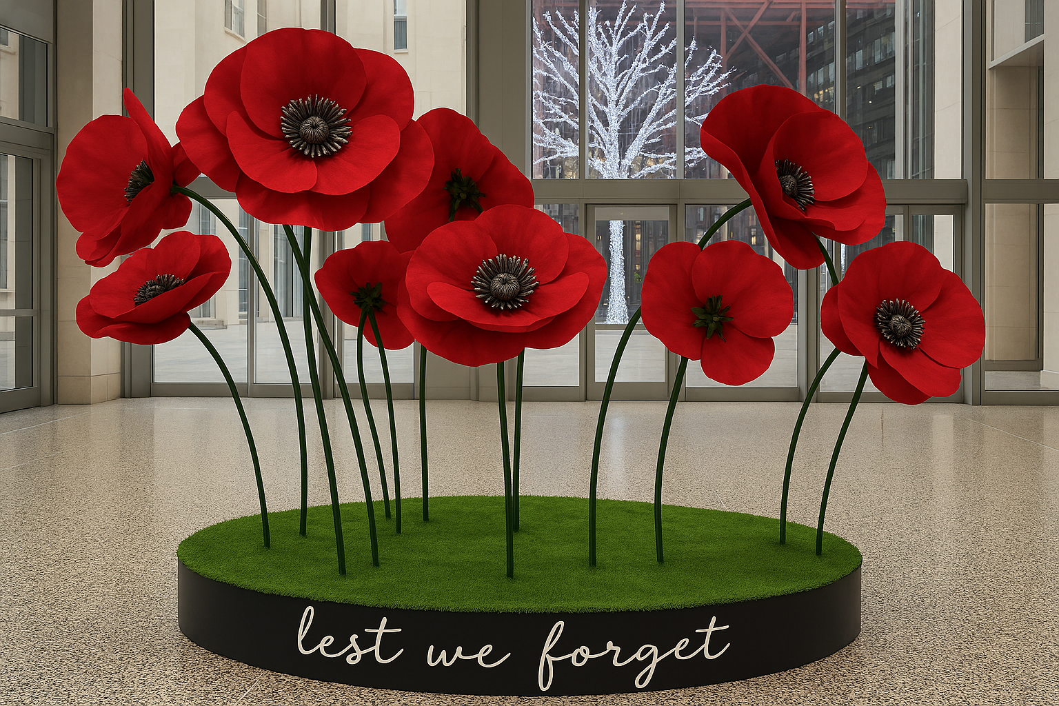 Bloom'n Creative display - custom installation